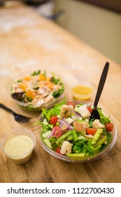 Colorful Salad In To Go Restaurant Container