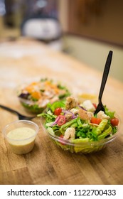 Colorful Salad In To Go Restaurant Container