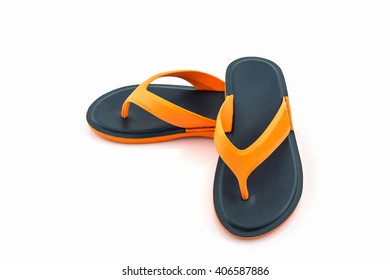 yellow brand flip flops