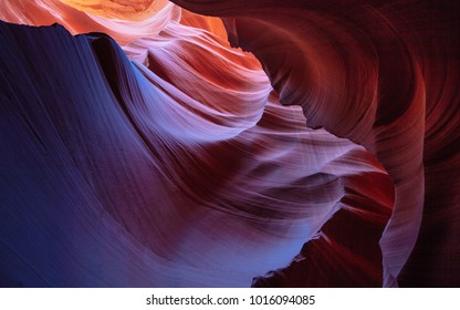 Colorful Sandstone At Antelope Canyon