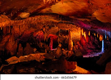 Colorful Scene In The Inner Space Caverns