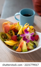 Colorful Seasonal Tropical Fruit Platter