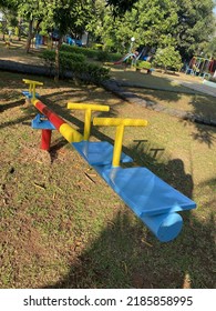 A Colorful See Saw In The Park