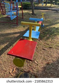 A Colorful See Saw In The Park