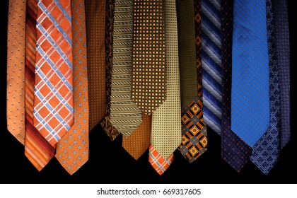 Colorful set of ties