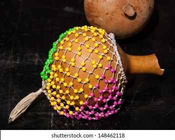 Colorful Shekere (gourd Rattle).