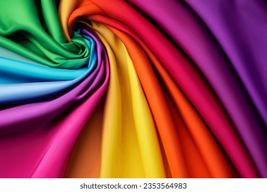 colorful silk textured fabric surface for design purpose - Powered by Shutterstock