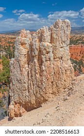 Colorful Siltstone Monolith In Bryce Canyon In Utah