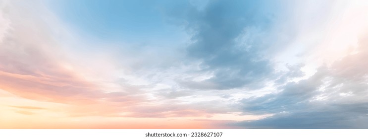 Colorful sky and clouds at a dramatic sunset
