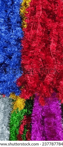colorful slinger ribbons as party supplies