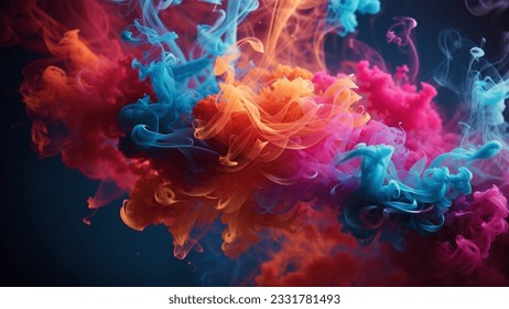 Colorful smoke background, abstract background for presentations 