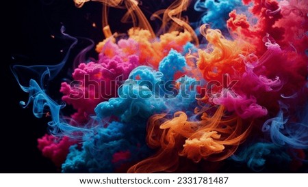 Colorful smoke background, abstract background for presentations 