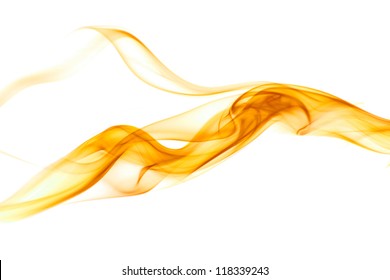 Colorful Smoke On The White Background.