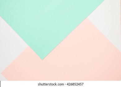 Colorful of soft pink and green paper background.