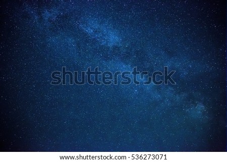Colorful space shot showing the universe milky way galaxy with stars and space dust.