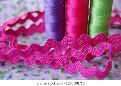 Colorful spools of thread