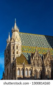 Colorful St. Stephen's Cathedral The Mother Church Of The Roman Catholic Archdiocese Of Vienna