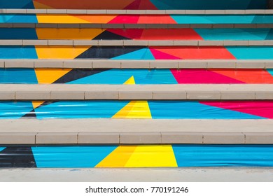 Colorful Stairs In Thailand