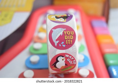 Colorful Stickers For Kids With Motivational Messages