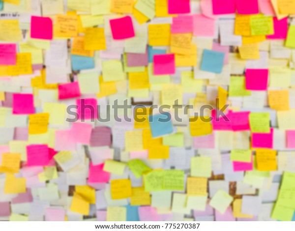 Colorful Sticky Note Paper Note Post Stock Photo Edit Now 775270387