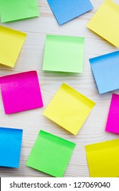 Blank Sticky Notes Different Colors Shapes Stock Photo (edit Now 