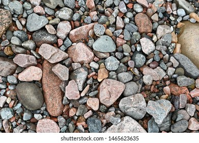 Colorful stone on the floor