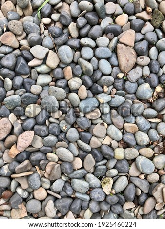colorful stones by the pool