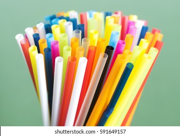 Colorful Straws Macro