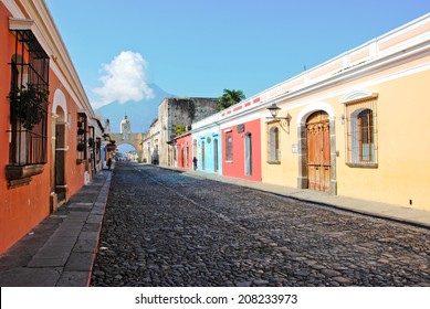 Colorful Street Of Antigua, Guatemala