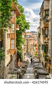 Colorful Street In Budapest 