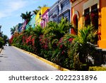 Colorful street in Mazatlan, Sinaloa - Mexico