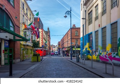 Colorful Streets Of Dublin Ireland