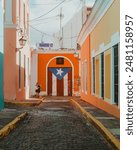 Colorful streets of Old San Juan of Puerto Rico