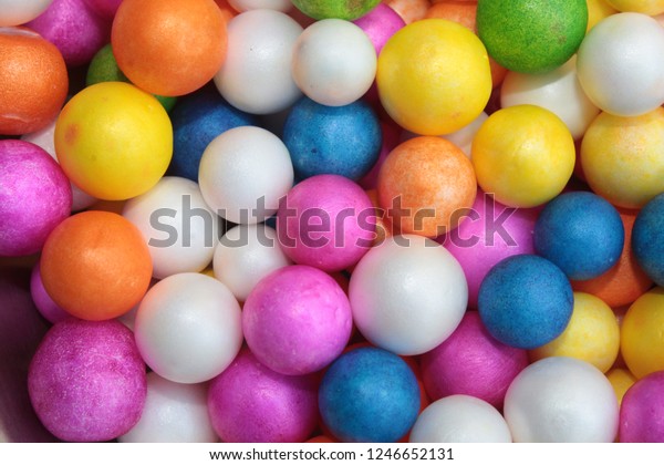 Colorful Styrofoam Balls Wedding Decorative Polystyrene Stock