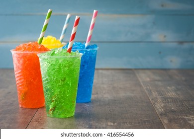 Colorful Summer Slushies