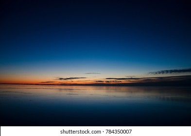 Colorful Sunrise Over Lake St. Clair, Michigan