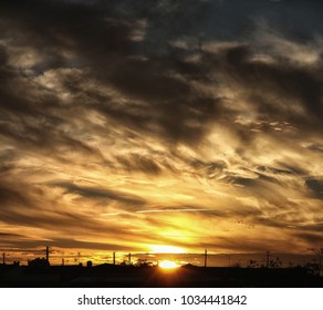 Colorful Sunset with dramatic clouds