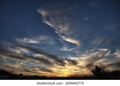 Colorful Sunset with dramatic clouds