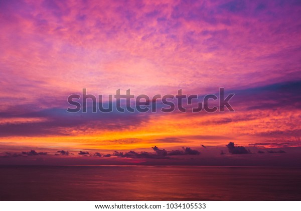 Colorful Sunset Dramatic Purple Magenta Orange Stock Photo (Edit Now ...