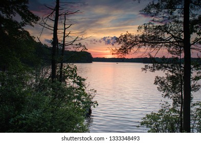 Colorful Sunset Laurel Lake

