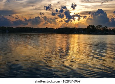 Colorful Sunset On The Potomac River Maryland Virginia Sailing