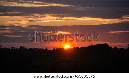 Similar – Foto Bild Abendsonne im Wald von Schweden