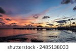 Colorful Sunset with Pier - Key West, Florida