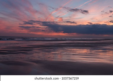 A Colorful Sunset At Robert Moses State Park.