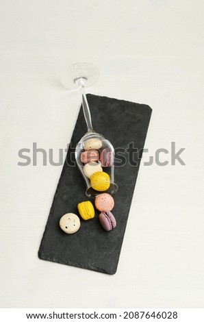 Similar – Image, Stock Photo Cheers! Champagne glass overturned, black and white.