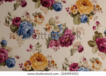 colorful textile fabric pattern texture abstract seamless background flower