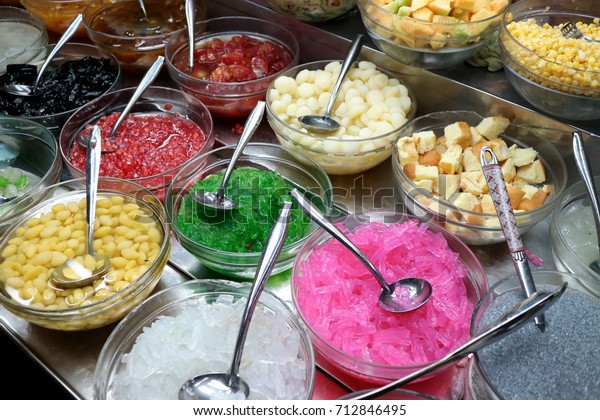 Colorful Thai Dessert Thai Street Food Stock Photo Edit Now