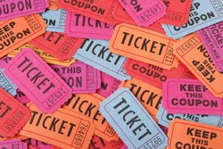 Colorful Ticket Background