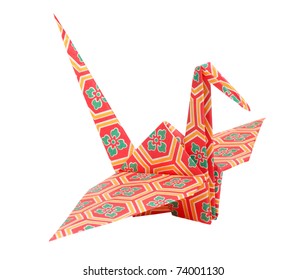 Colorful Traditional Japanese Origami Bird