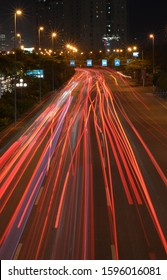 Colorful Traffic Light View In Highway, Asia Pacific